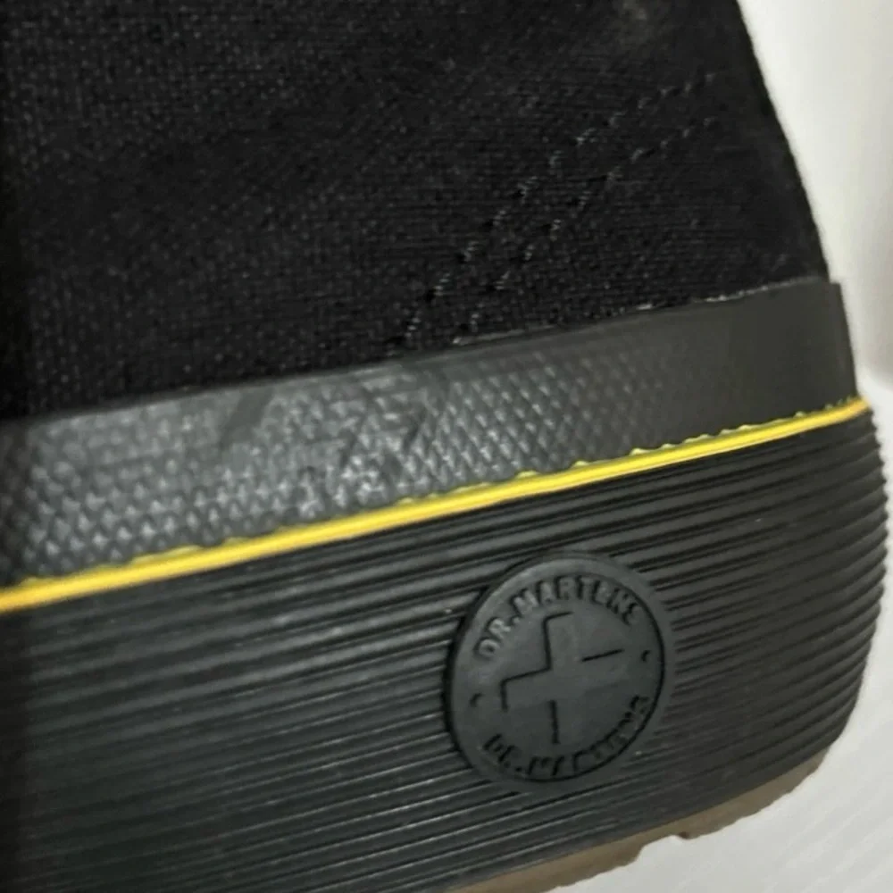 Dr Martens Docs Allana Black Canvas High Top Sneakers Boots Shoes-Womens 7 - Picture 7 of 9